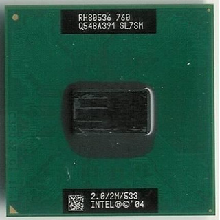 Processador Pentium M760 2.00Ghz 2M/ 533 PPGA478