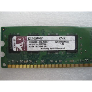 Memória Kingston 2GB DDR2 6400 800MHZ